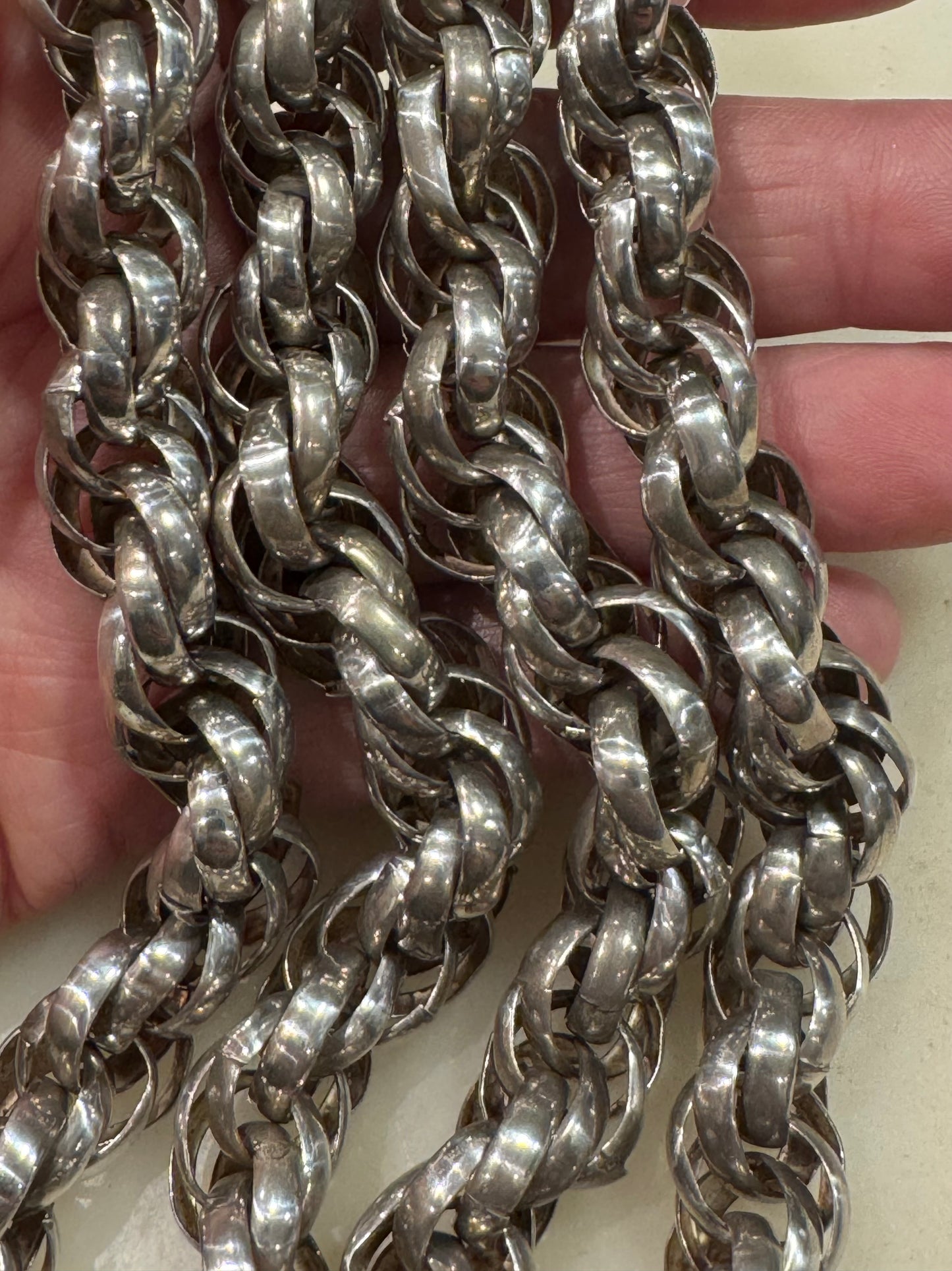 Incredible Hand Made Russian Rope Chain Necklace
