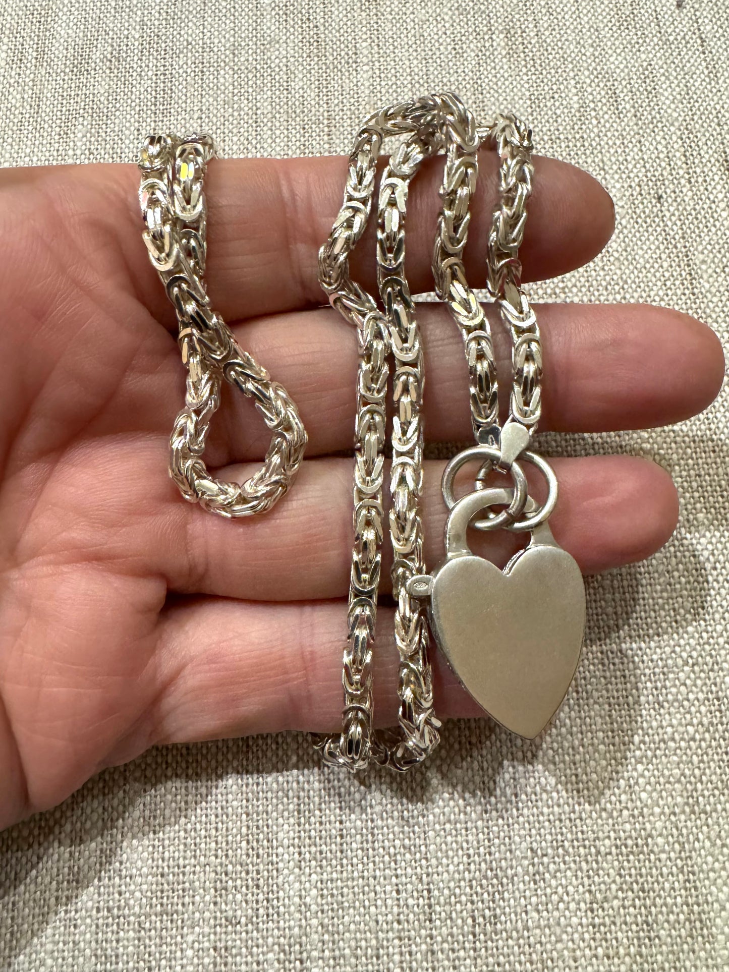 Beautiful Heavy Norwegian Hand Made Byzantine Chain
