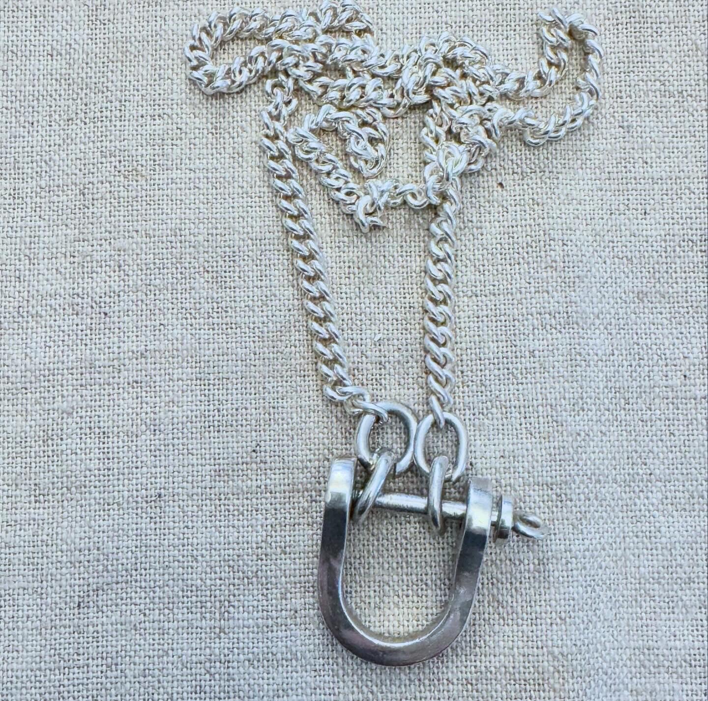 Amazing Vintage Sterling Tiffany Set with Chain, Heart Connector and Shackles