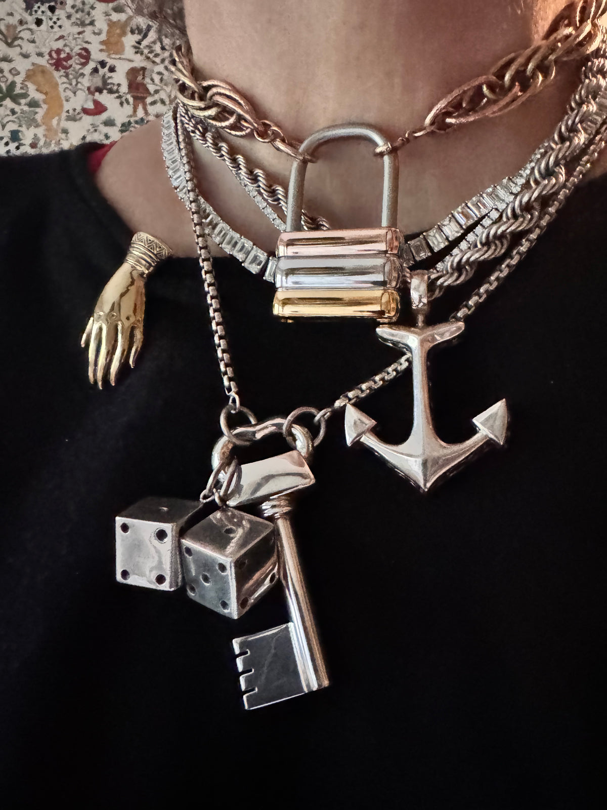Fantastic Sterling Opening Skeleton Key Connector