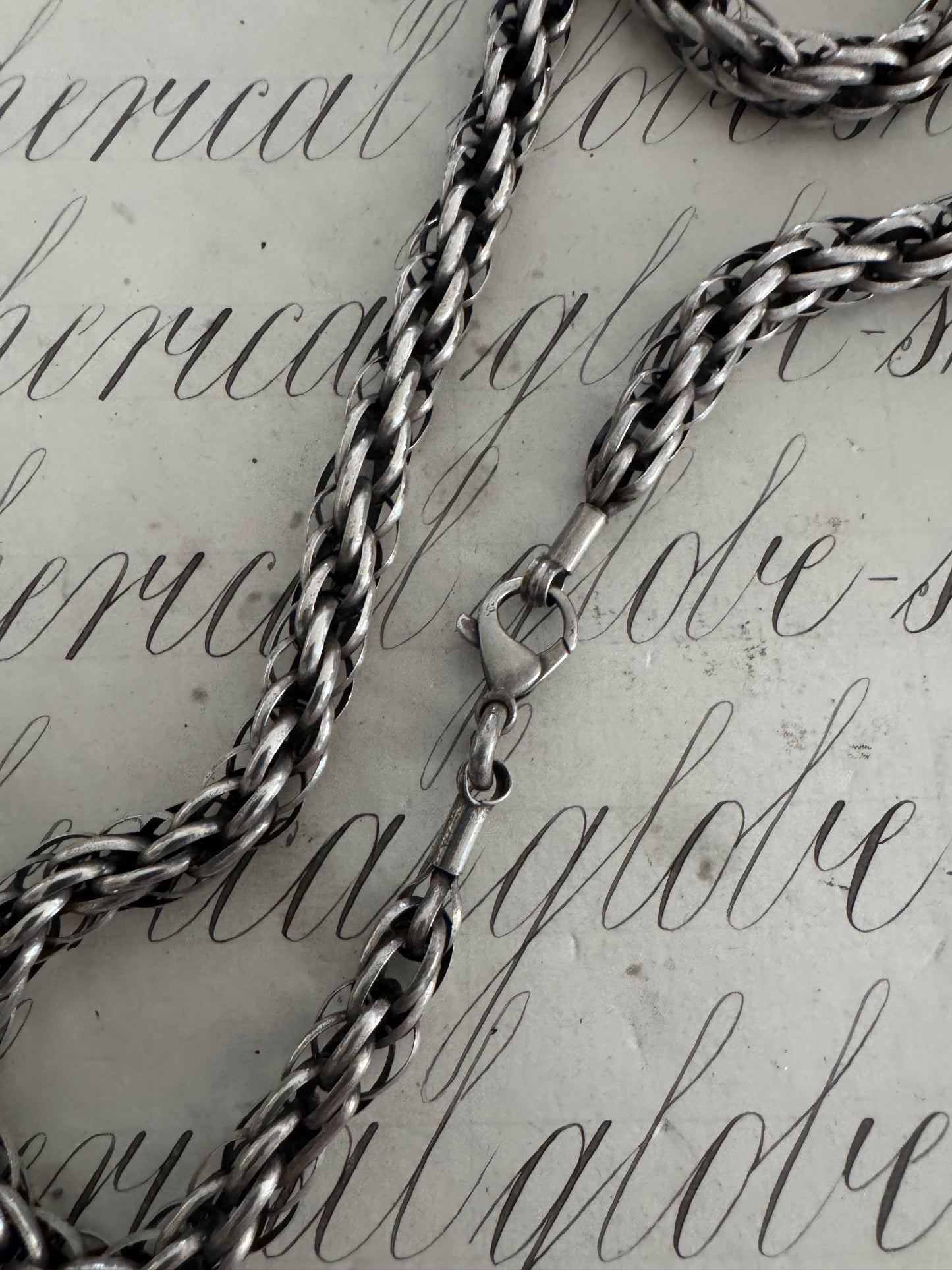 Beautiful Hand Made Russian Extra Long Rope Chain Necklace