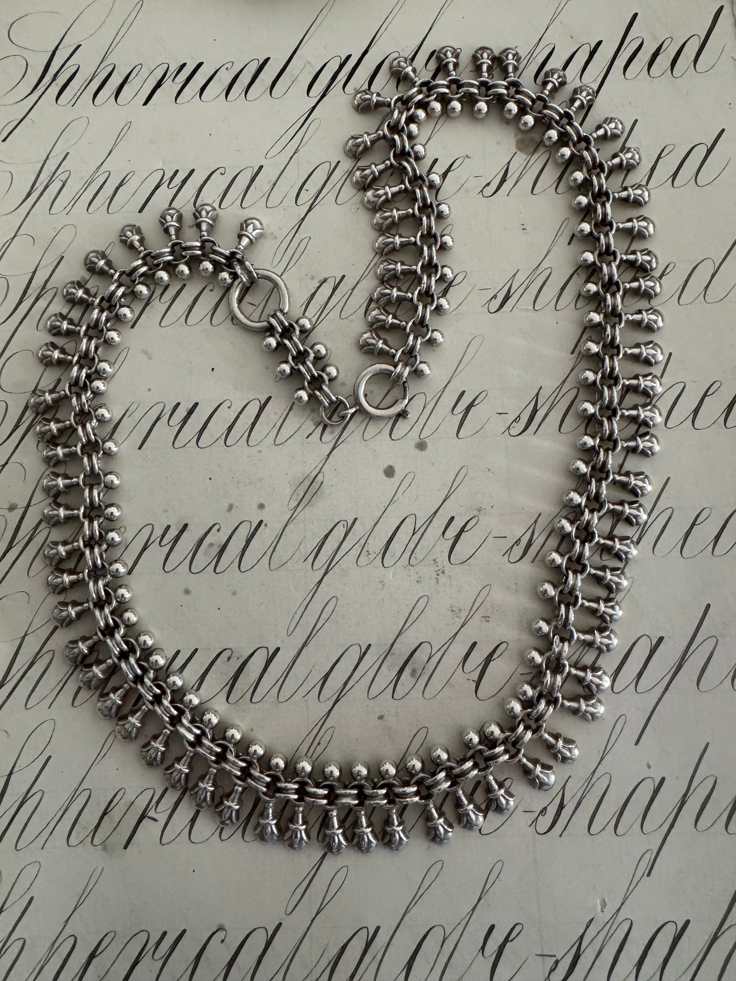 Exquisite Rare and Perfect English Victorian Sterling Bookchain