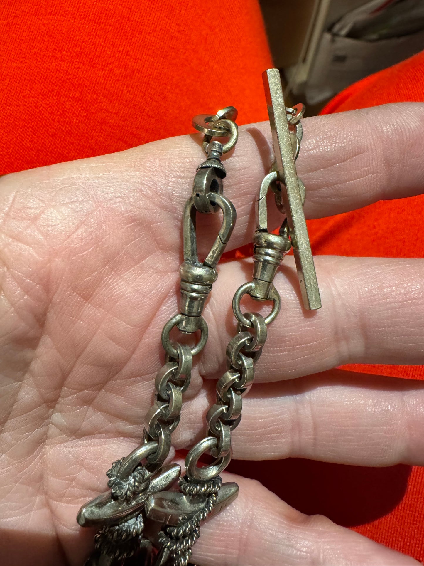 Spectacular Rare Nautical Watch Chain Necklace