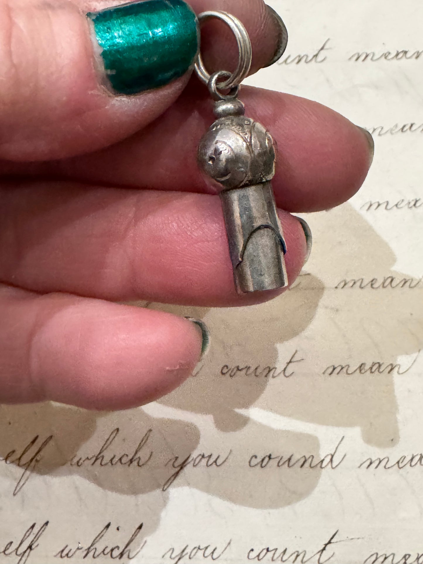 sweet little english whistle with engraved bulb