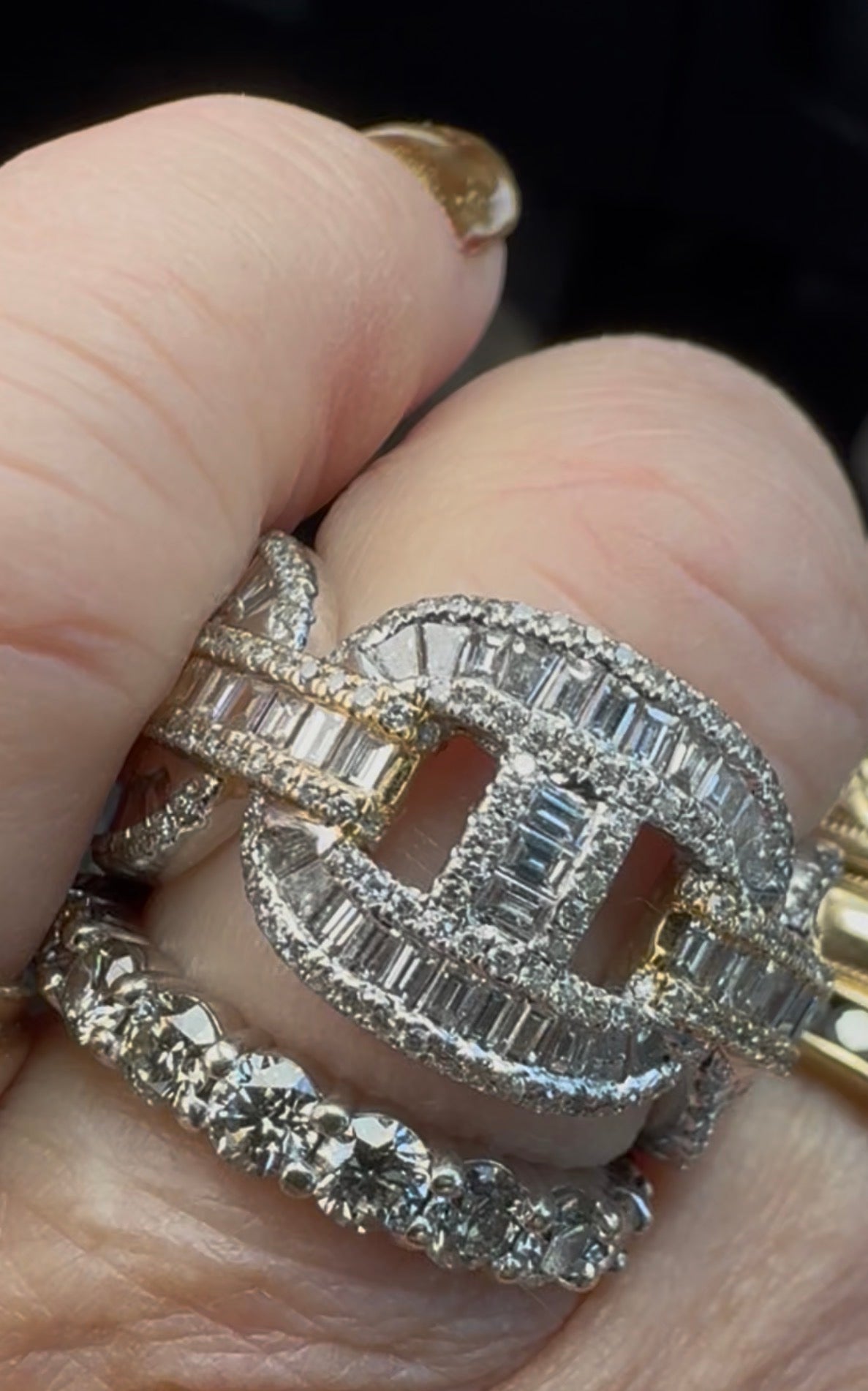 Spectacular Diamond Gucci Style Ring