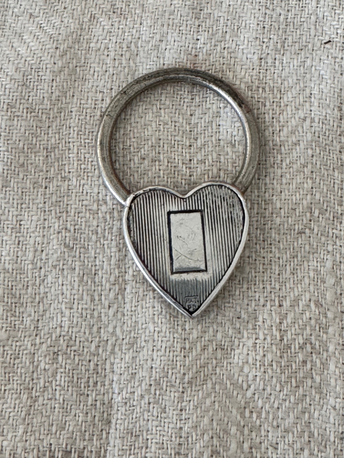 Cool Heart Shaped Silver Padlock