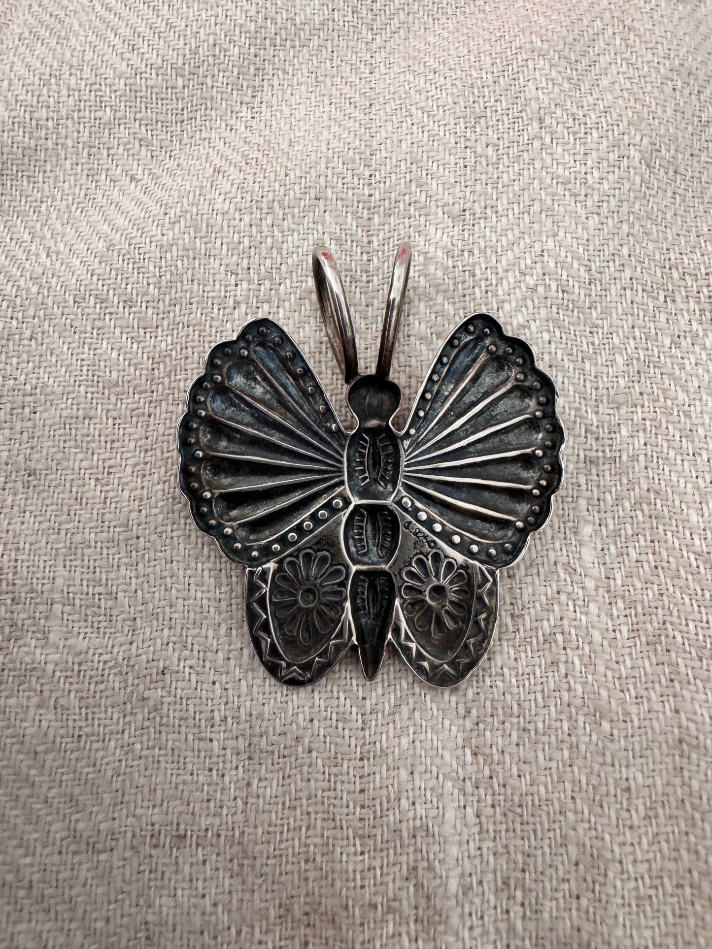 Beautiful Native American Sterling Butterfly