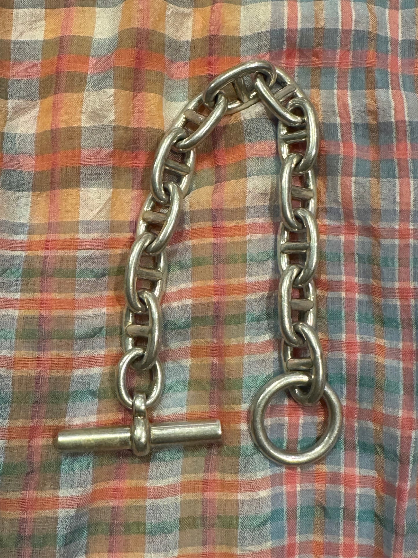 XL Solid Silver Chaine D’Ancre Bracelet