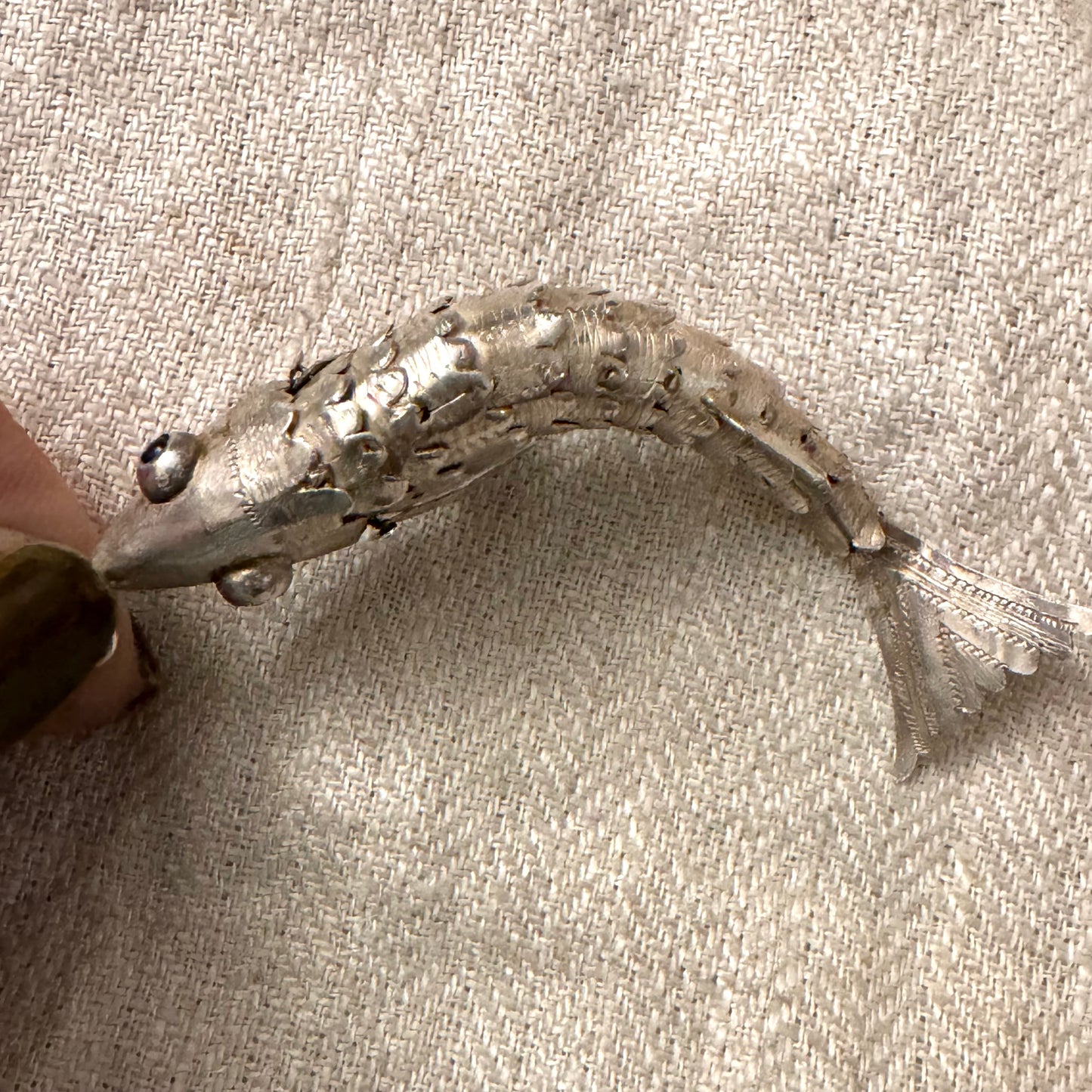 BIG Articulated Silver Fish 3
