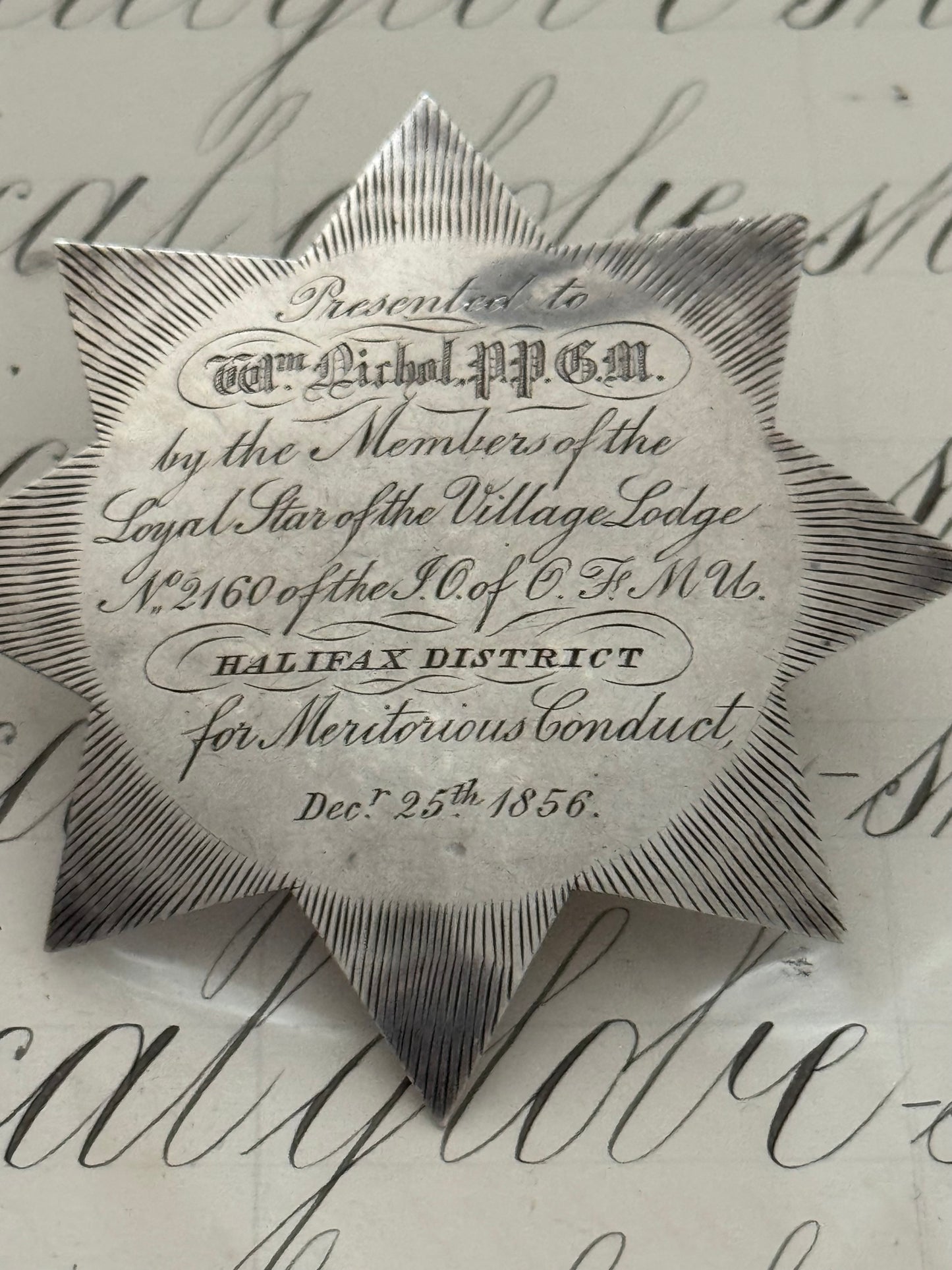 Incredible Huge Masonic Star Award