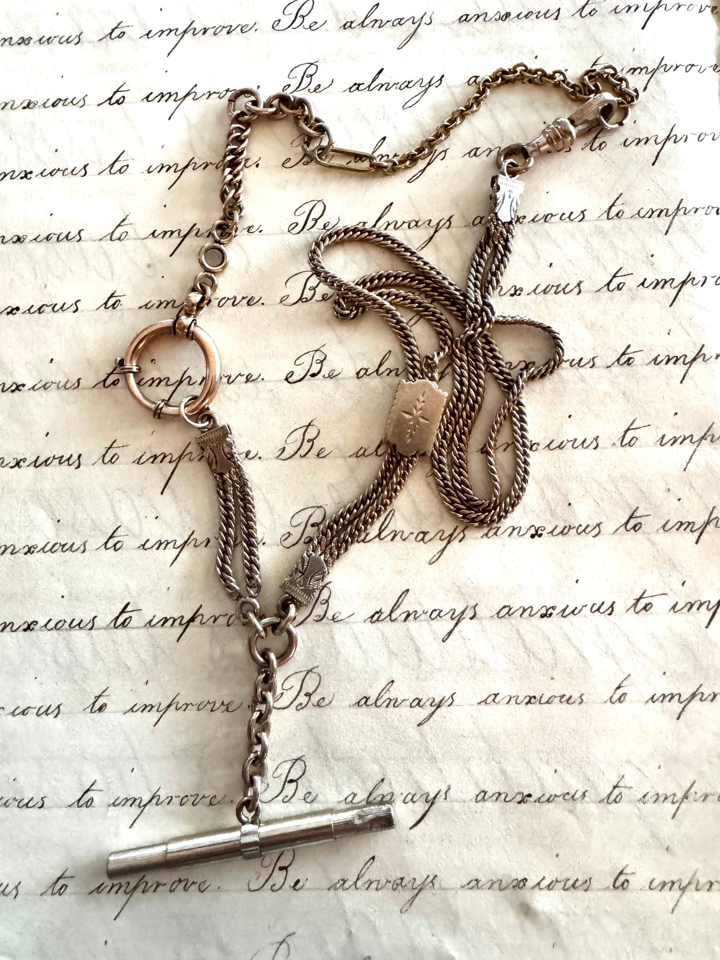 Gold Filled Double Curb Watch Chain