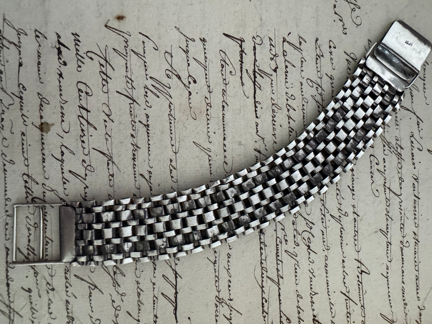 Substantial and Fluid Vintage Sterling Link Bracelet