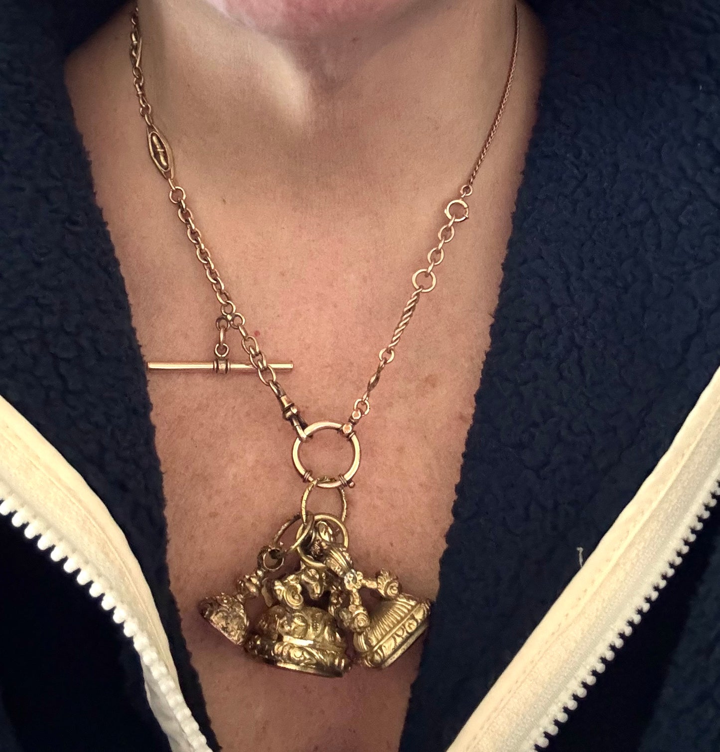 Gold Filled Vintage Watch with Large Spring Ring