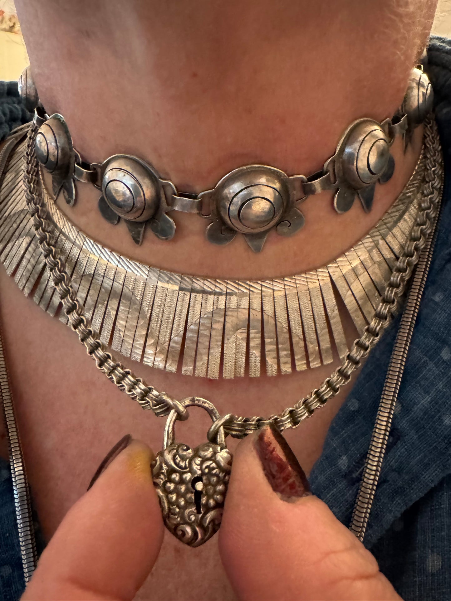 Vintage Mexican Art Deco Necklace