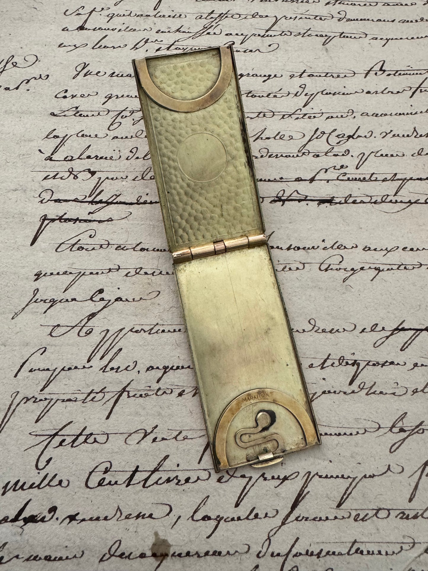 Rectangular Gold Filled Locket with Stag Head