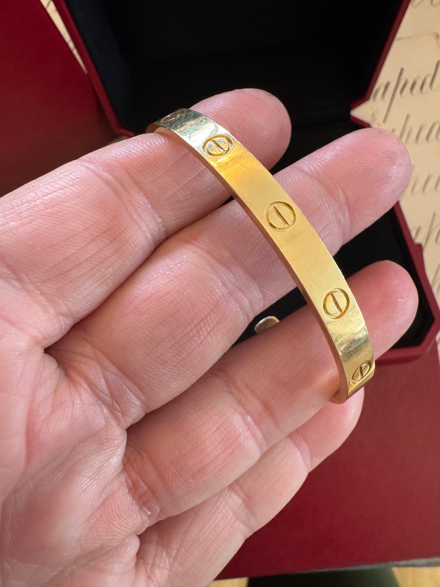 Cartier Love Wide Cuff with Box