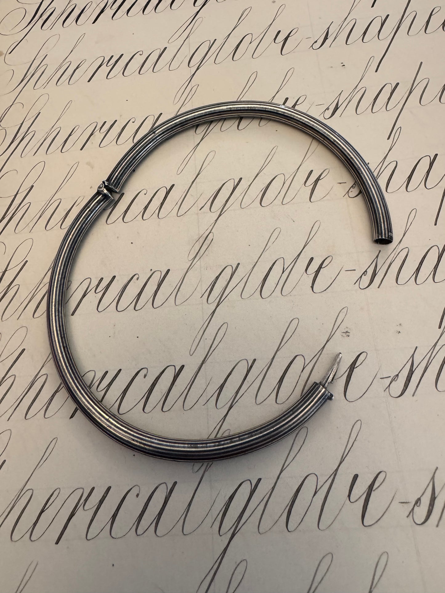 Gorgeous and Rare Niello Upper Arm Bangle