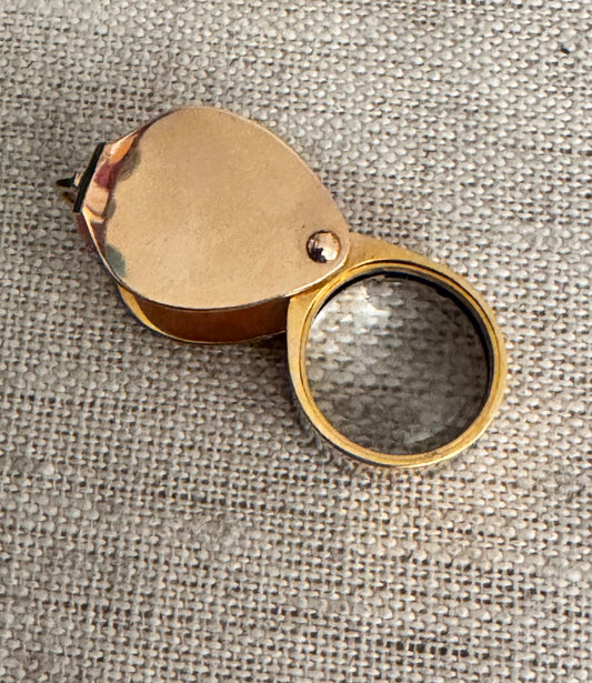 Vintage 14k Gold Jewelers Loupe in Fitted Box
