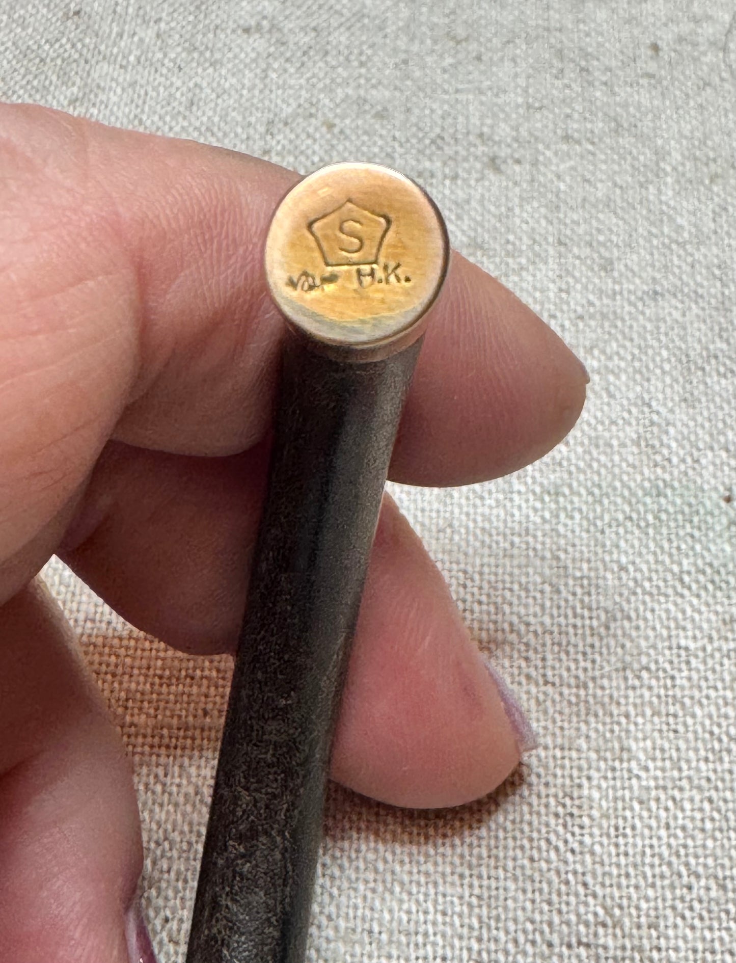 Buffalo Horn Bracelet #1 Tipped in 14k Gold