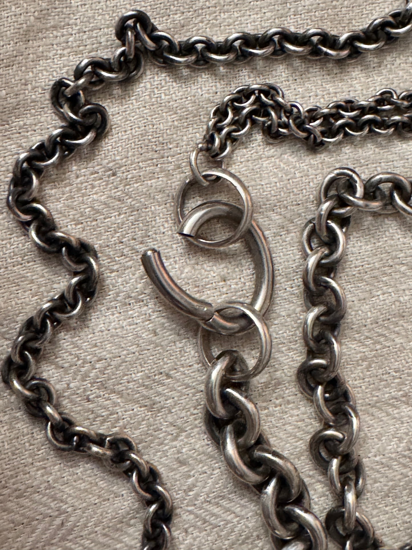 Heavy and Long Hand Made Graduated Rolo Chain