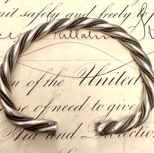 Vintage Antique Chinese Rope Cuff