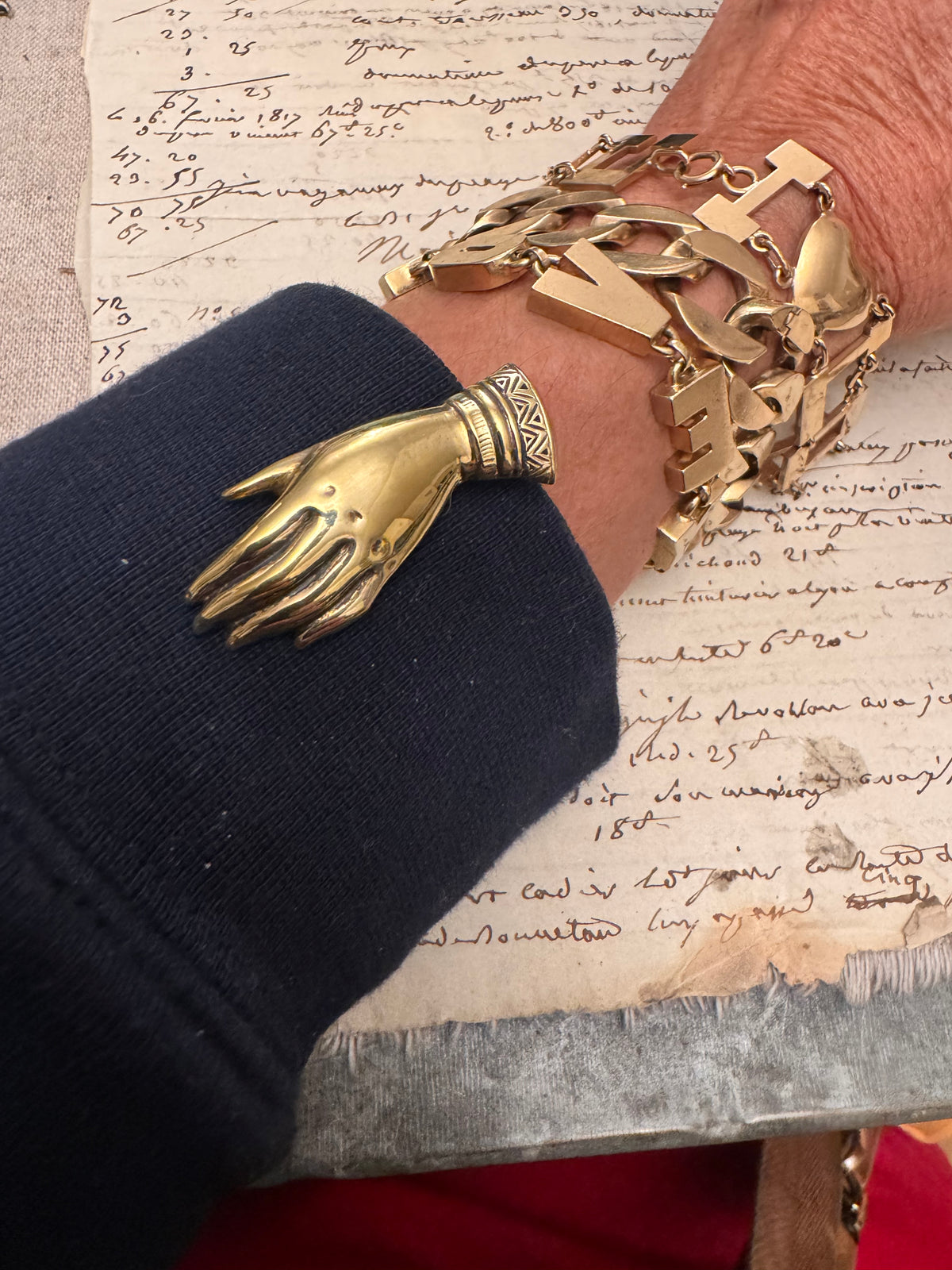 Very Early Tiffany Gold Plated Sterling Hand Clip