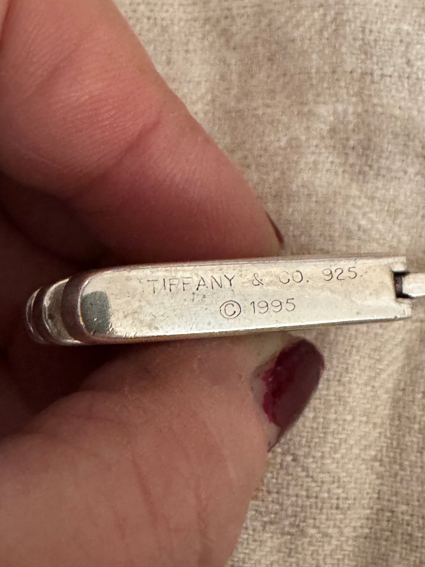 Vintage Tiffany Sterling Padlock dated 1995