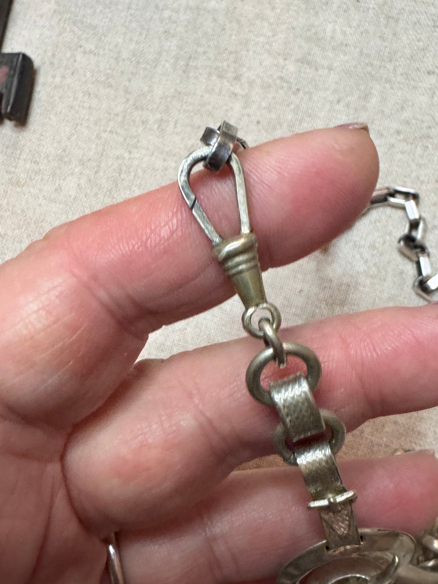 Spectacular Equestrian Watch Chain and Fob Necklace