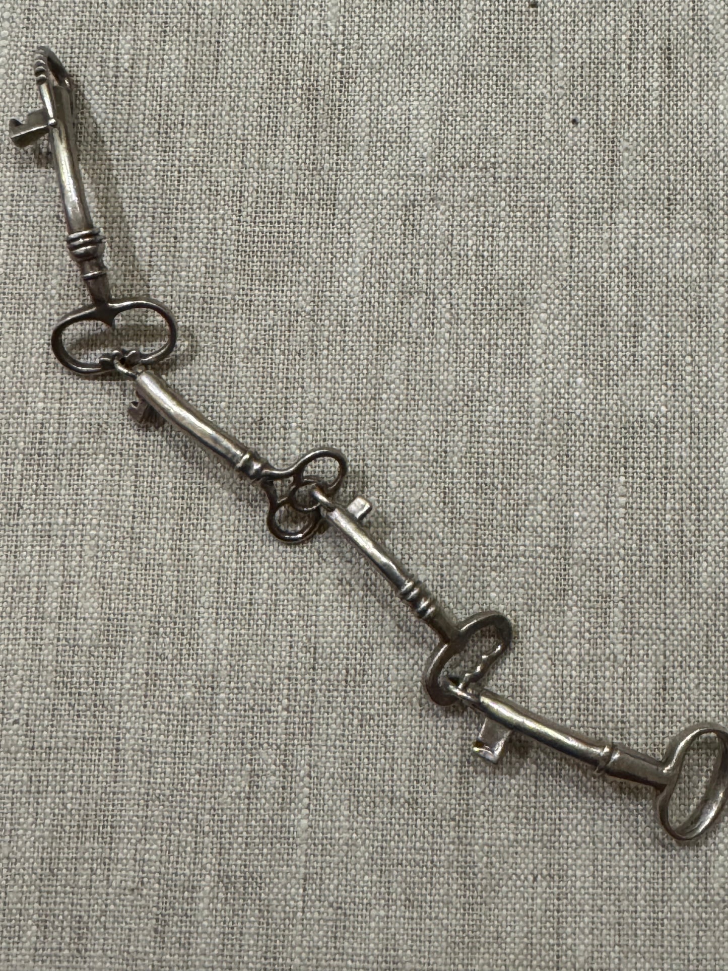 Sterling Skeleton Key Bracelet Made by Me!