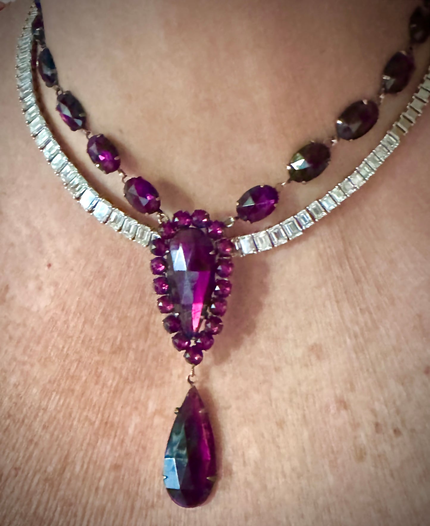 Magnificent Antique Vauxhall Glass Riviére