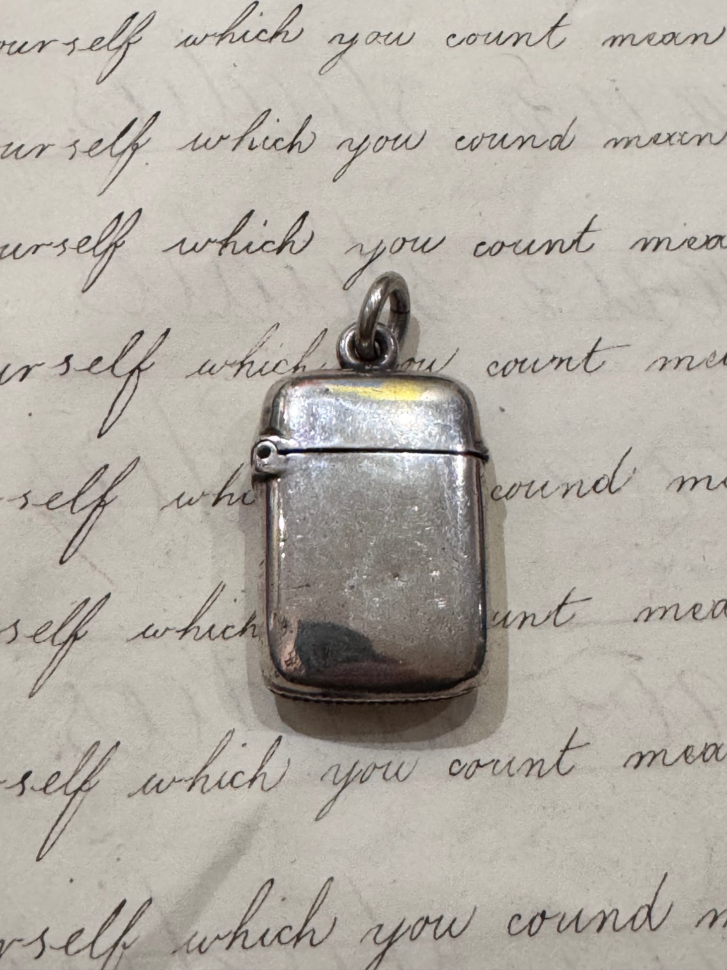 Lovely Small Victorian Simple and Plain Match Safe