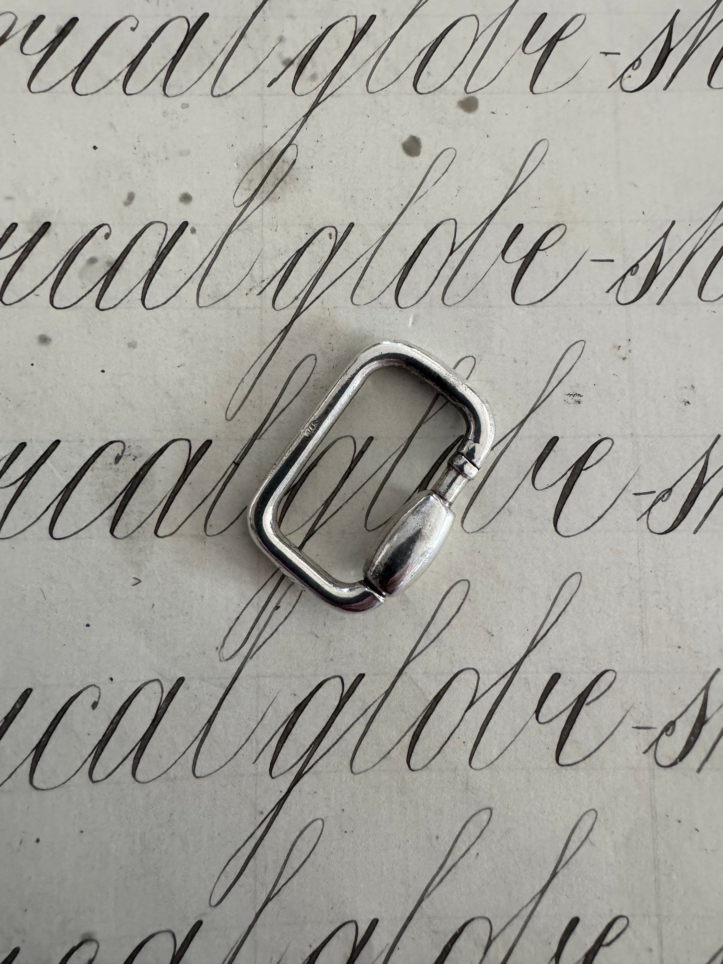 incredibly cool vintage OG sterling carabiner connector