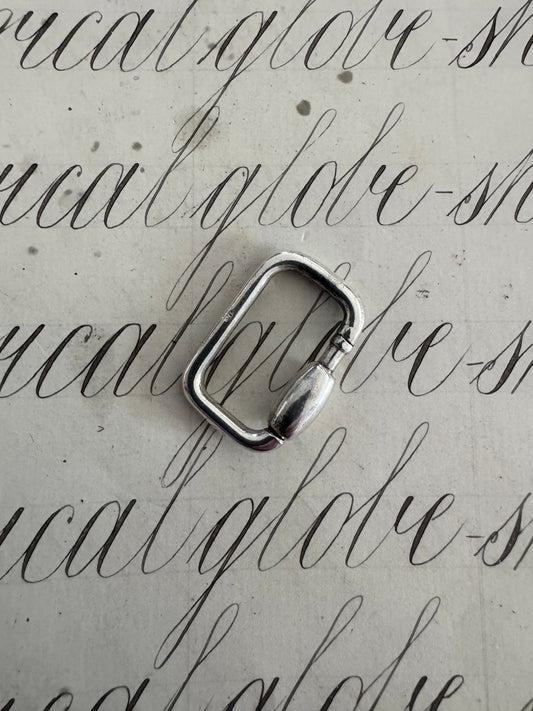 incredibly cool vintage OG sterling carabiner connector