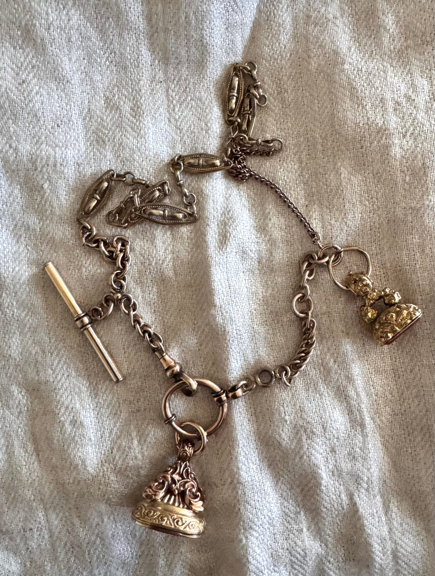 Gold Filled Vintage Watch with Large Spring Ring