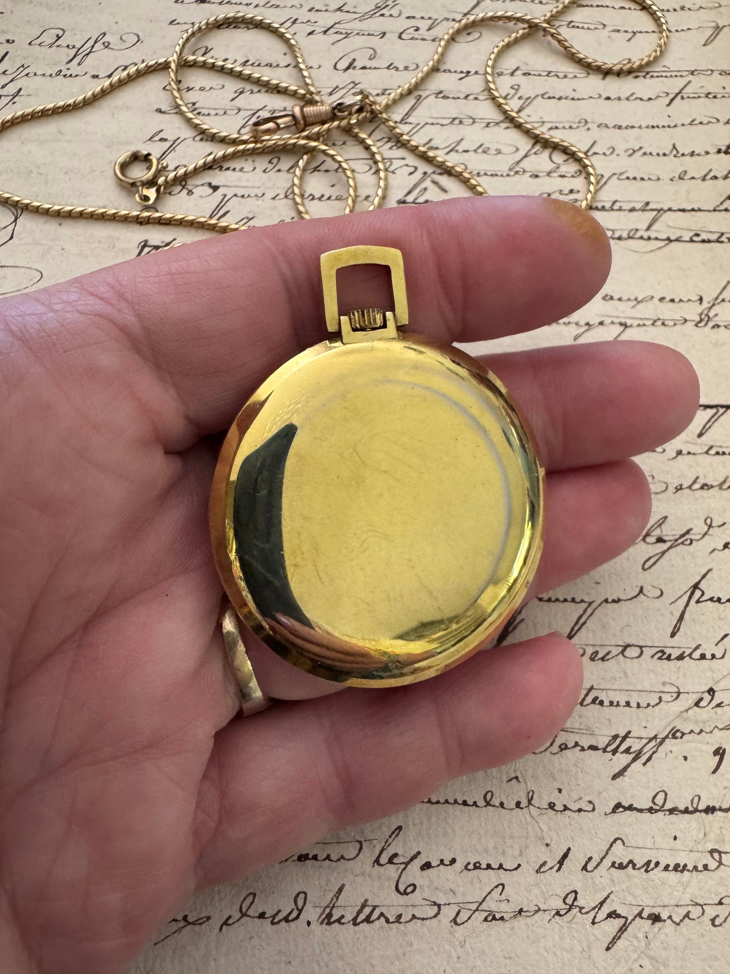 Vintage Buler Gold Plated Pocket Watch
