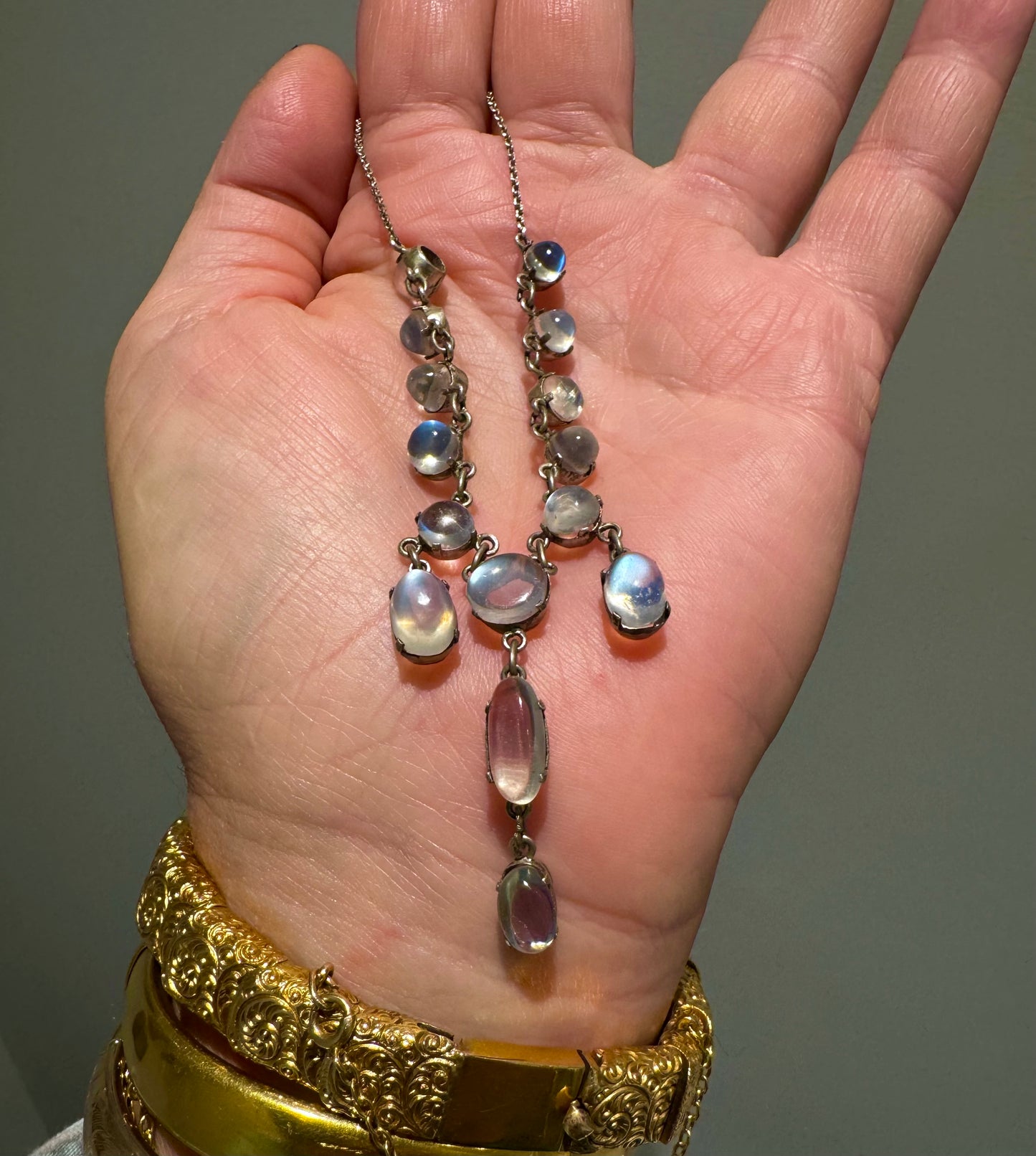 Lovely Edwardian Moonstone Necklace