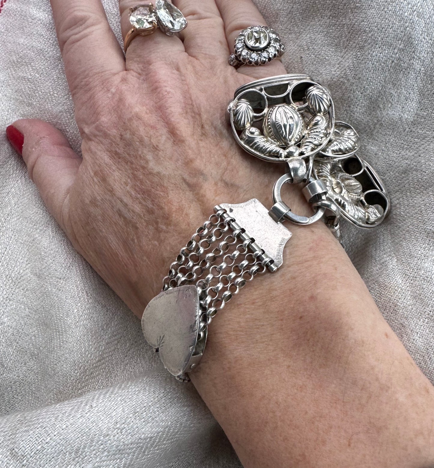 Spectacular Antique Dutch Watch Fob and Chain