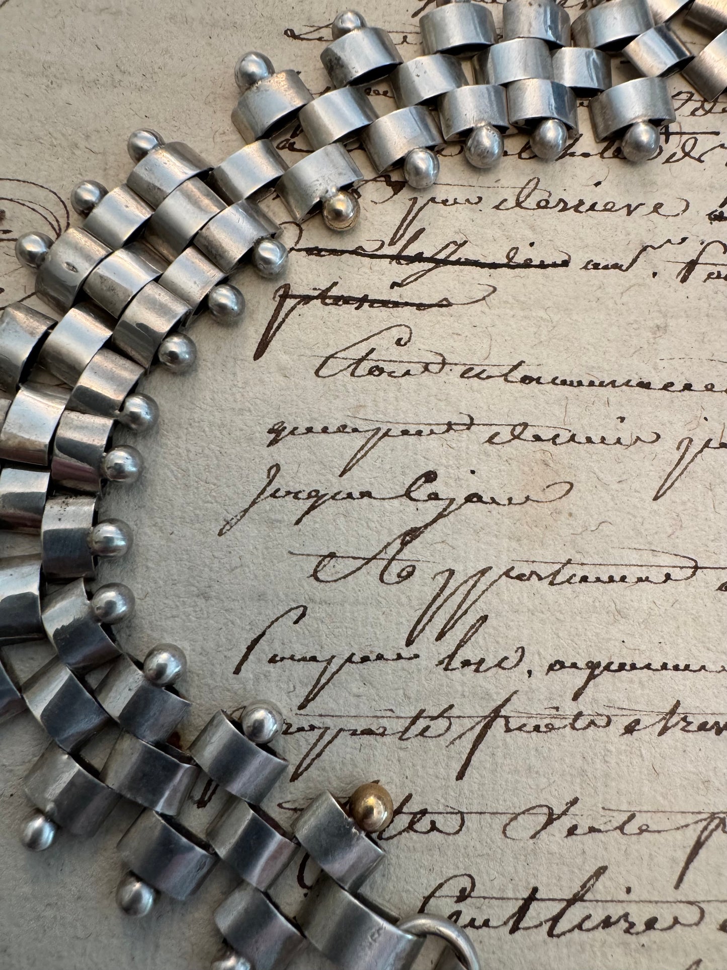 Victorian European Silver Bookchain