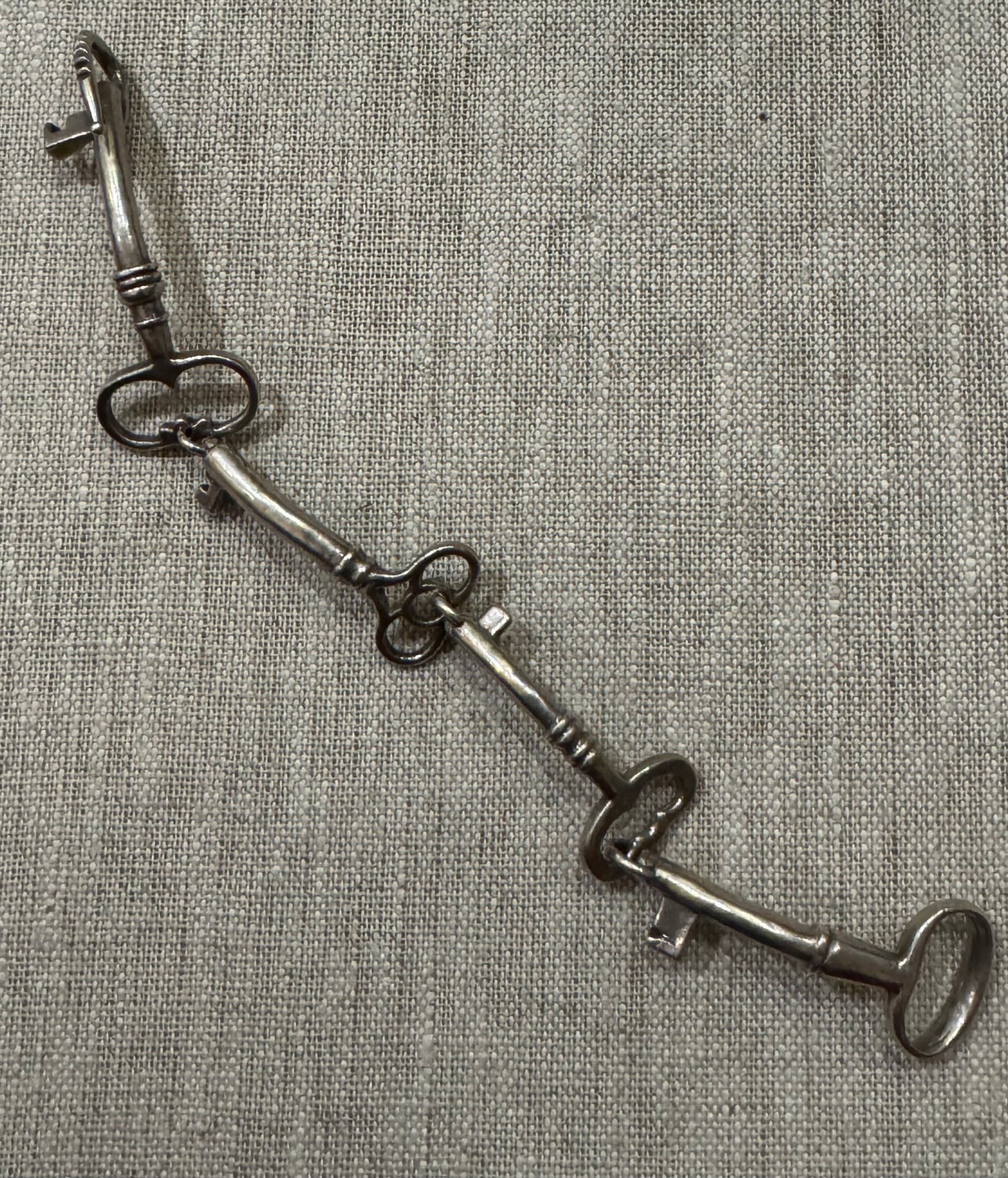 Sterling Skeleton Key Bracelet Made by Me!