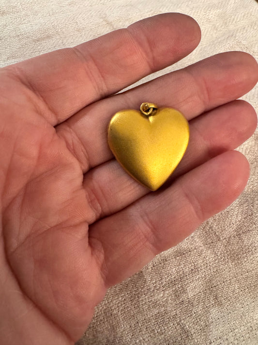 Simple Plain 10k Gold Cased Locket