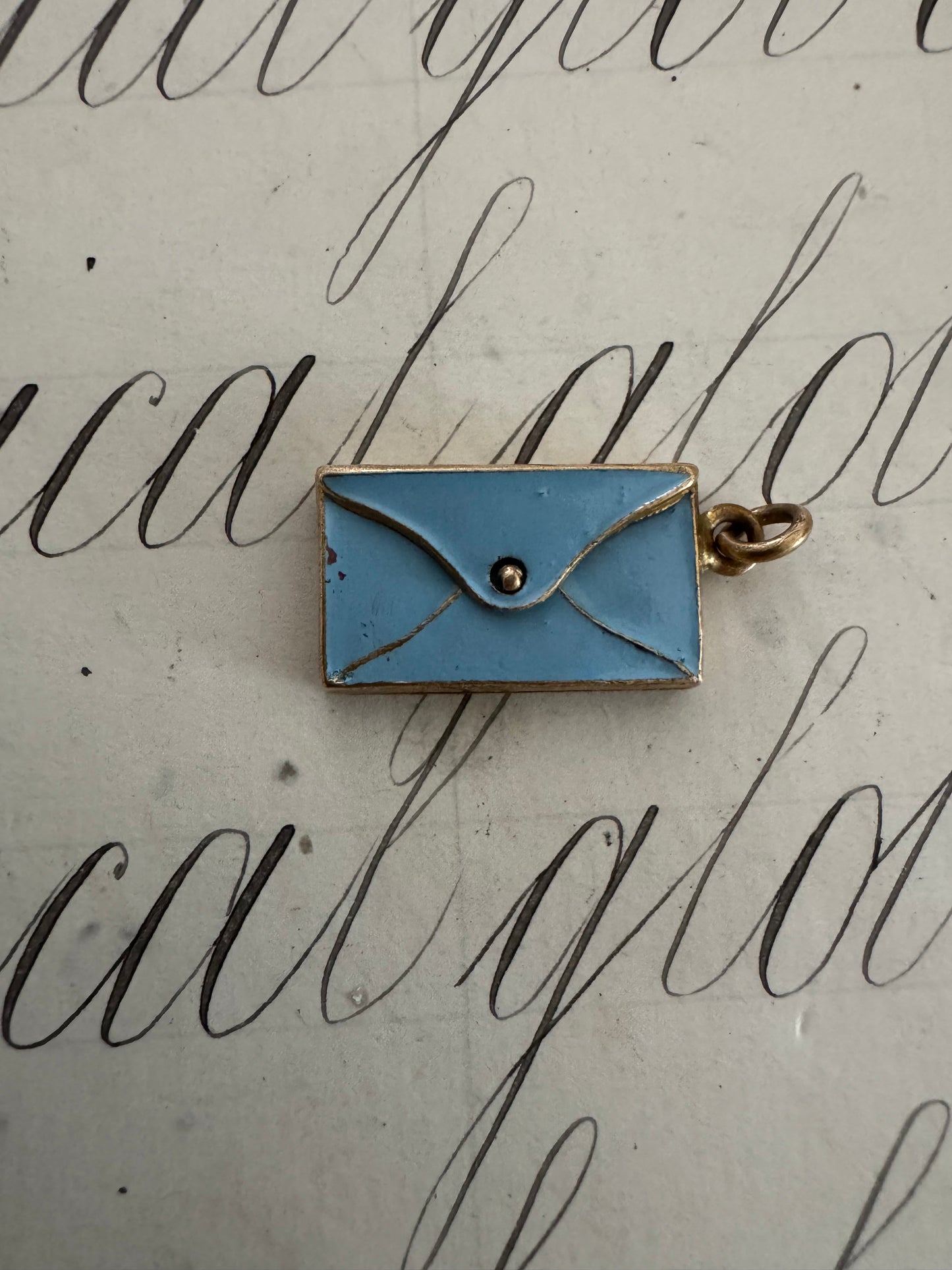 Rare and Romantic French I Love You Love Note Charm