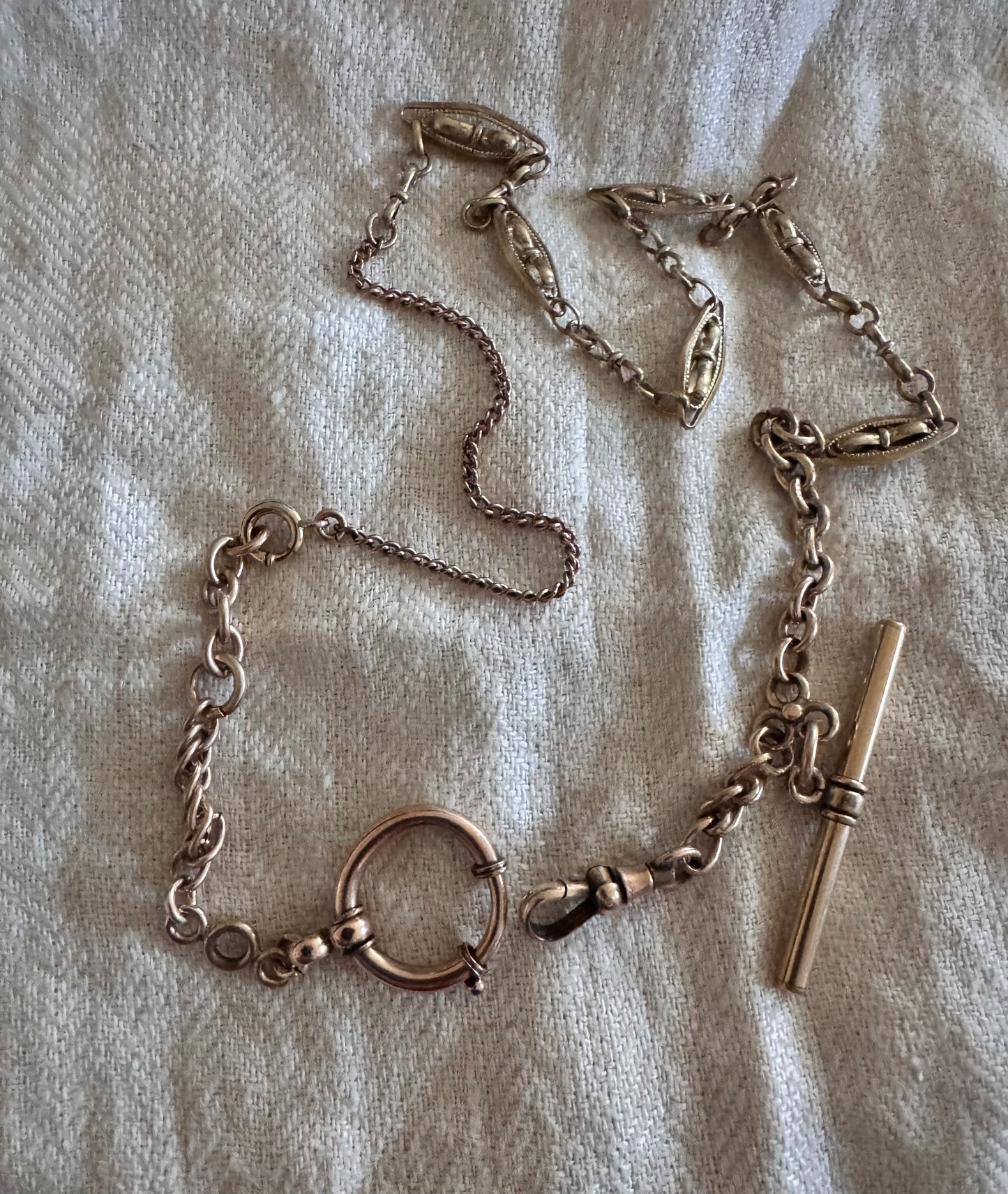 Gold Filled Vintage Watch with Large Spring Ring