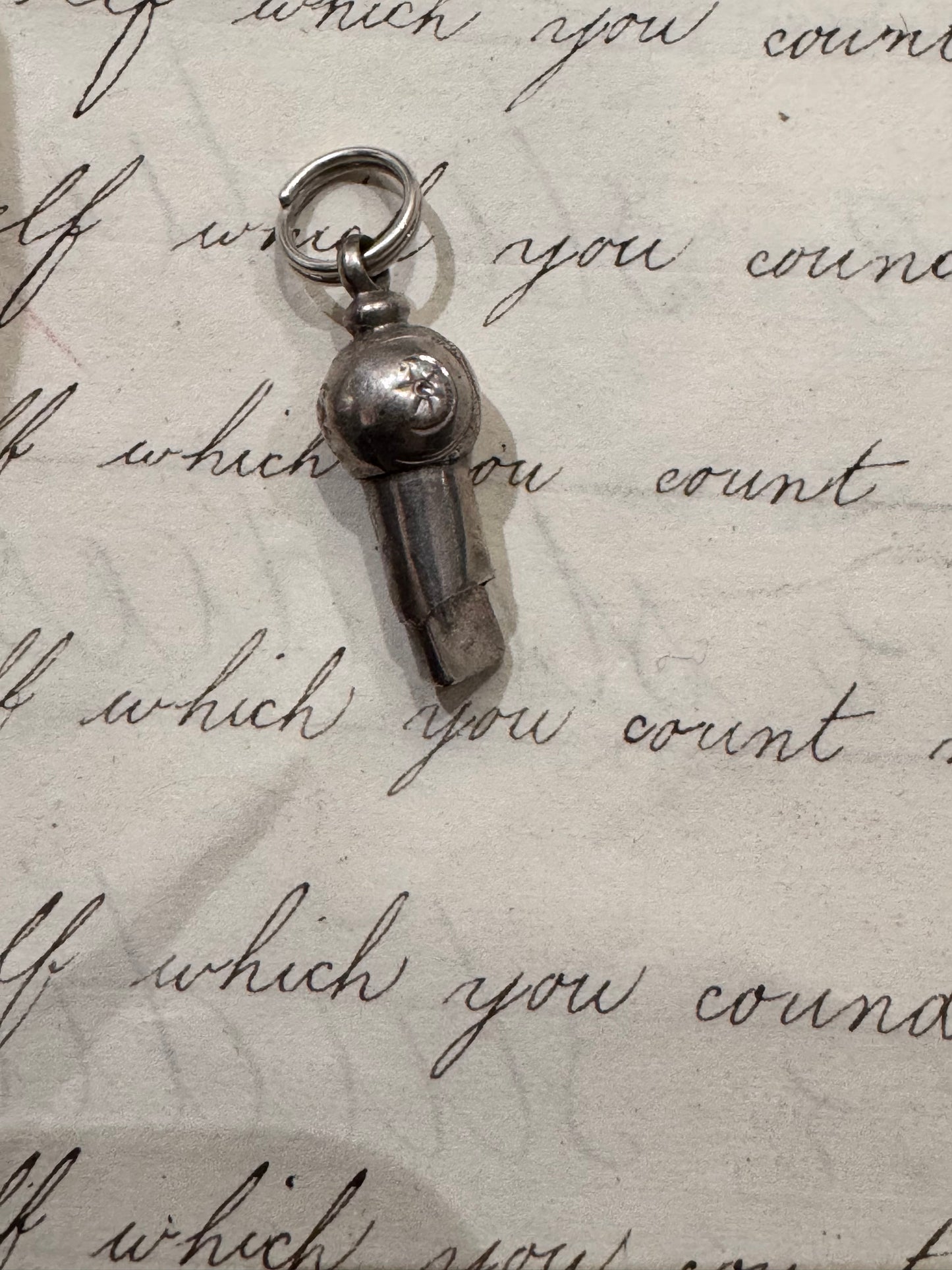 sweet little english whistle with engraved bulb