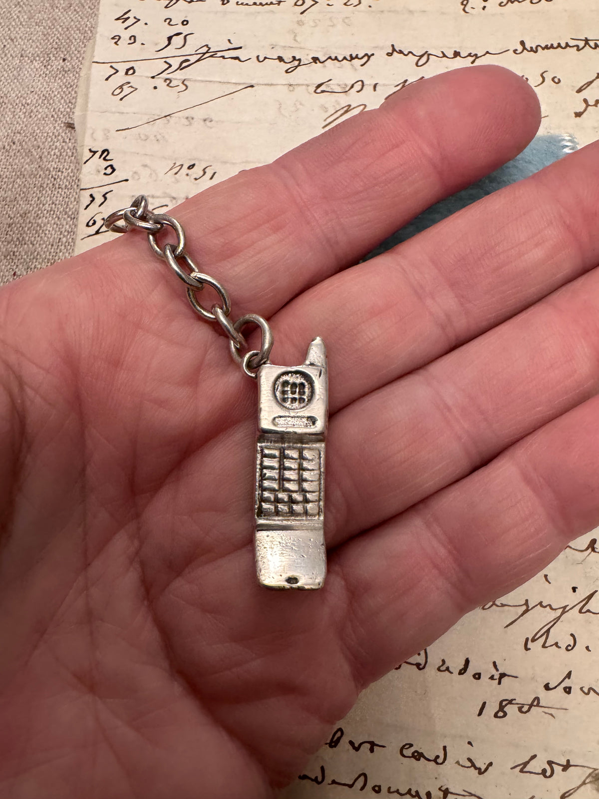 Fab Vintage Sterling Tiffany Flip Phone