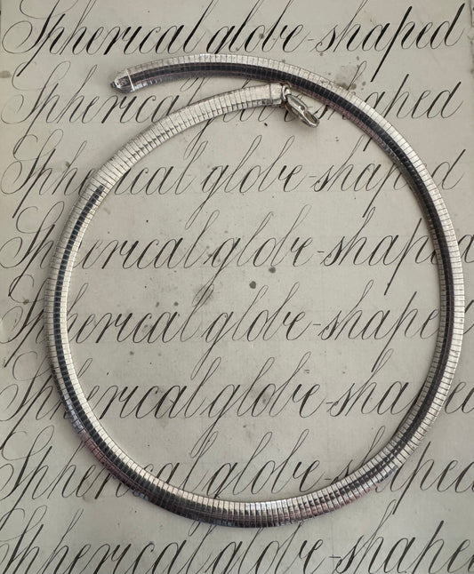 Vintage 1980’s Sterling Italian chunky Omega Chain