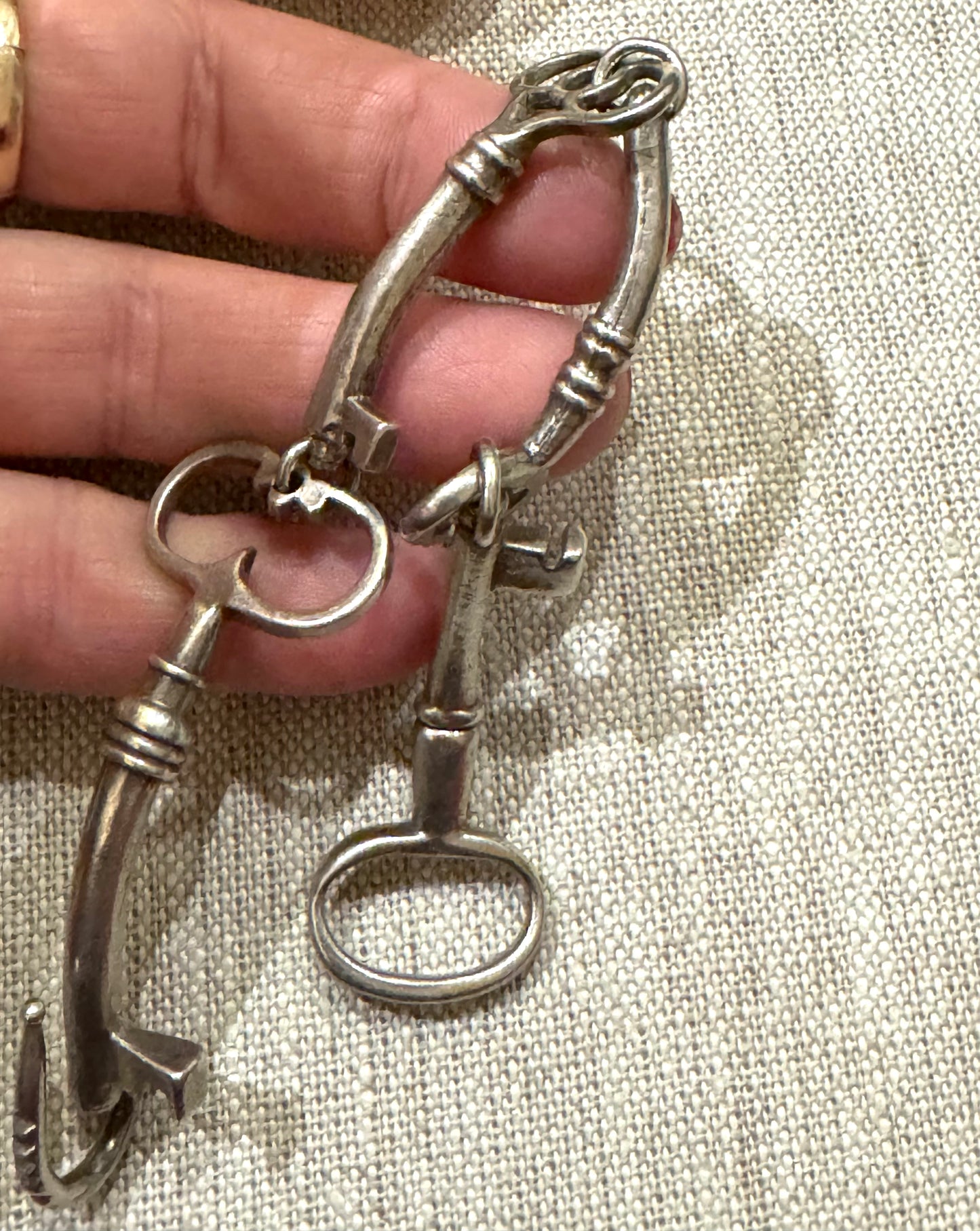 Sterling Skeleton Key Bracelet Made by Me!