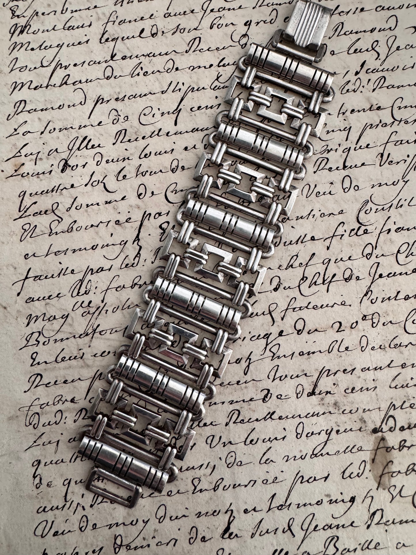Incredible Sterling Silver Retro Bracelet
