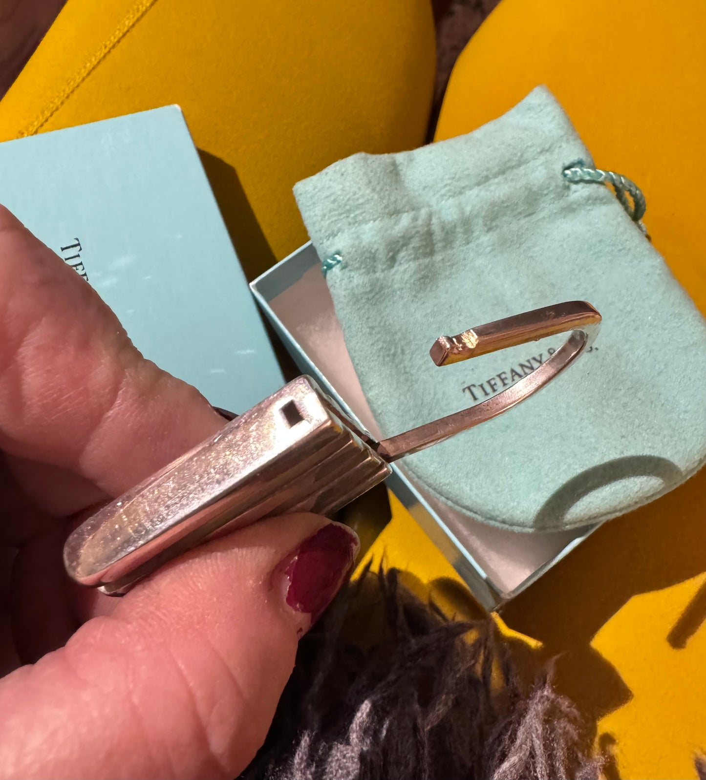 Vintage Tiffany Sterling Padlock dated 1995