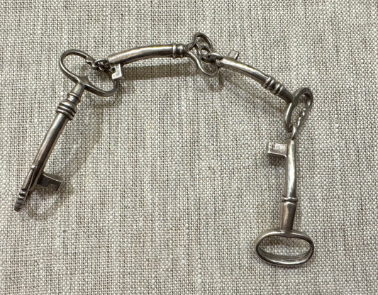 Sterling Skeleton Key Bracelet Made by Me!