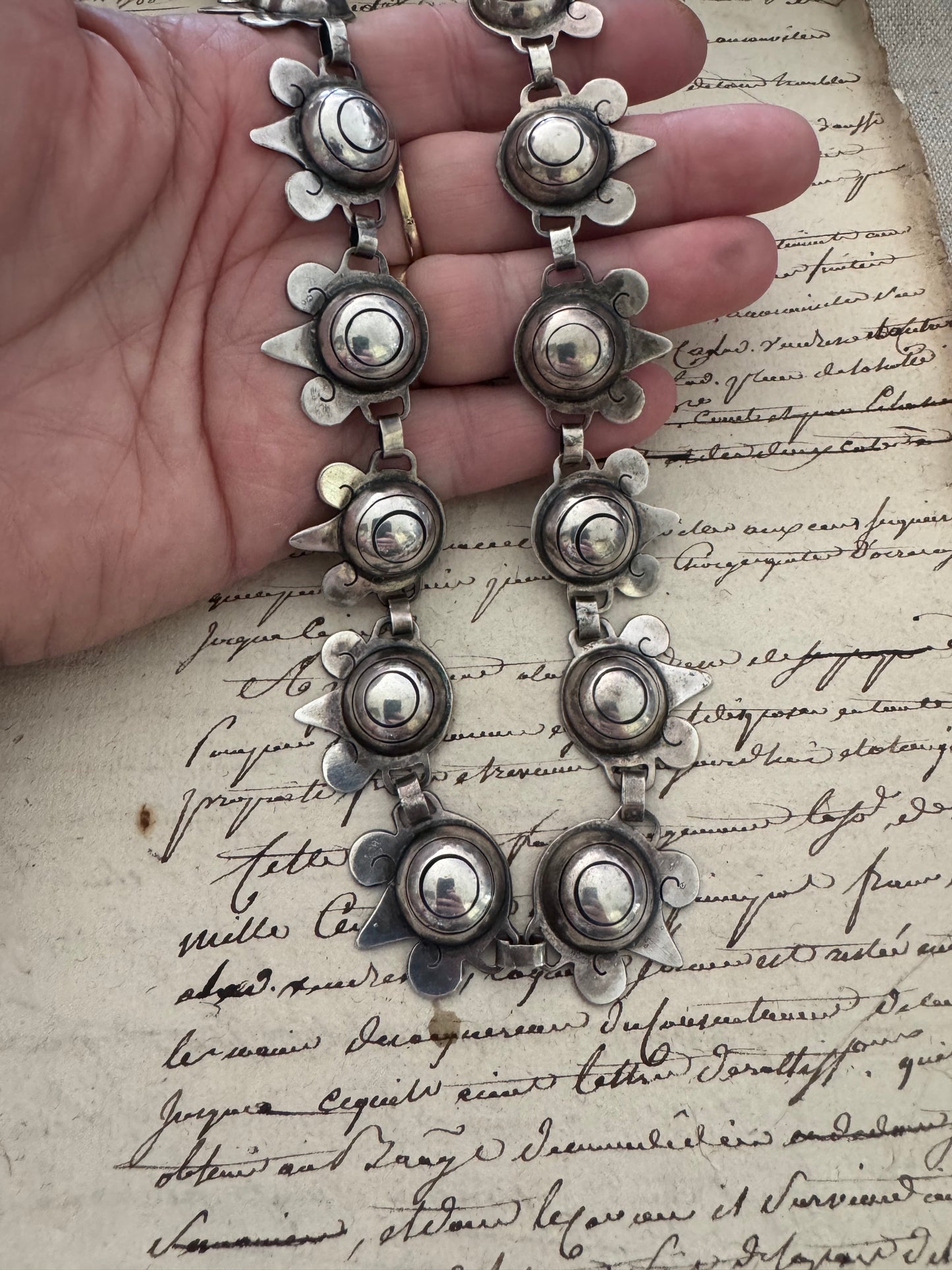 Vintage Mexican Art Deco Necklace